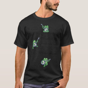 T-shirt Frog Banjo Frog Musique grenouille amoureuse de la
