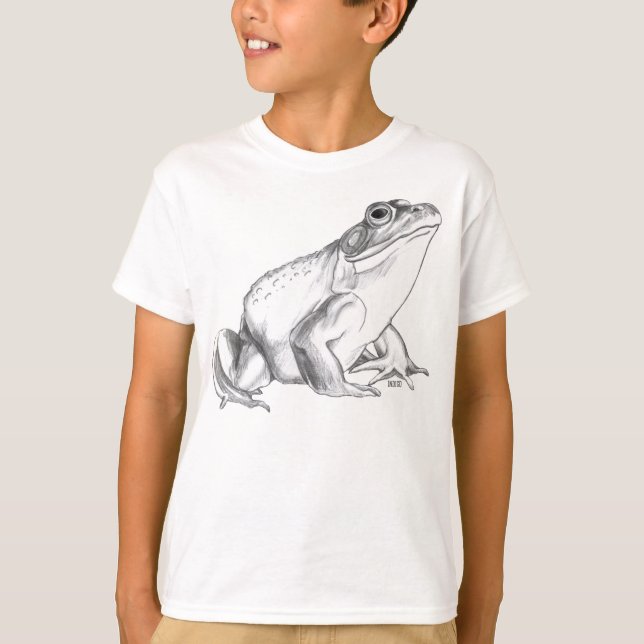 T-shirt Frog Chemise Bullfrog Art Chemise Kid Frog Sweatsh (Devant)