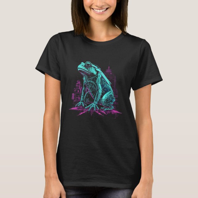 T-shirt Frog fantasy architecture animal  animals frog (Devant)