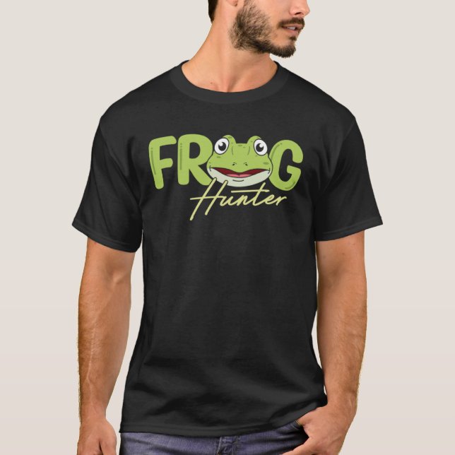 T-shirt Frog Hunter Amphibian Frog Catcher Tadpole Toad (Devant)
