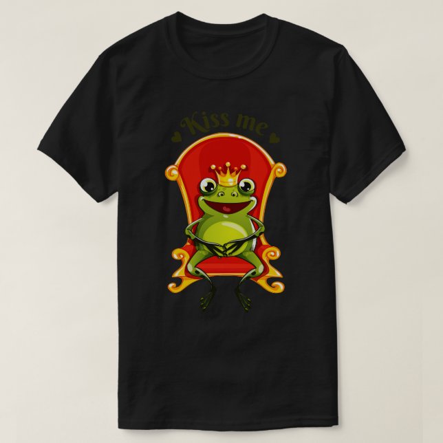 T-shirt Frog King m'embrasse (Design devant)