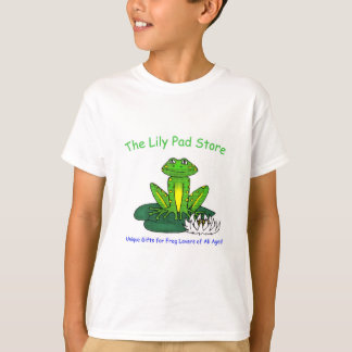 T-shirt Frog on a Lily Pad Boys White