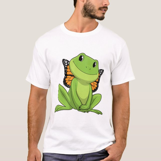 T-shirt Frog with Butterfly (Devant)