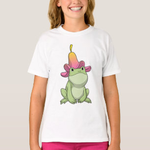 T-shirt Frog with Plumeria