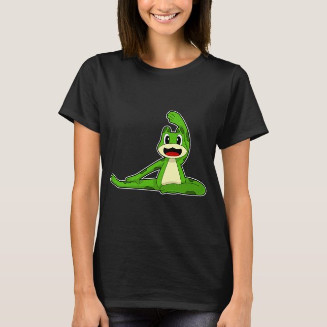 T-shirt Frog Yoga Fitness Gymnastique (Devant)