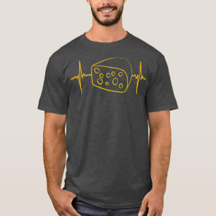 T-shirt Fromage Coeur battement de coeur Grillé Dairy Farm
