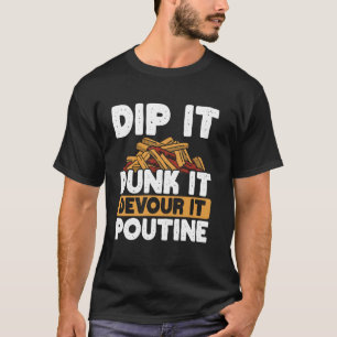 T-shirt Fromage Courges Français Fries Québec Poutine Indu