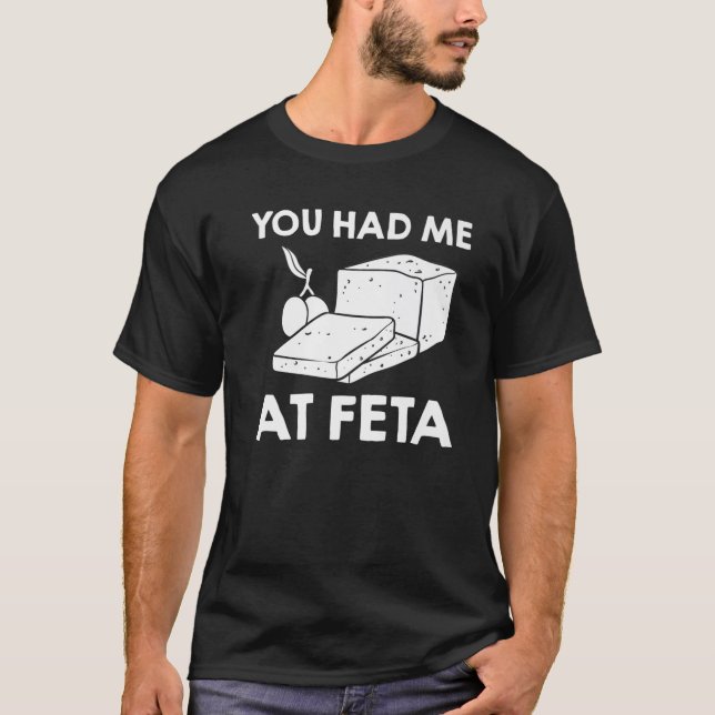 T-shirt Fromage Feta chèvre cadeau Grèce (Devant)