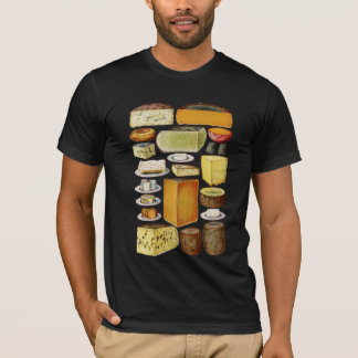 T-shirt Fromage Graphique types de fromage charte artistiq