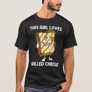 T-shirt Fromage Grillé cool Art Pour Filles Enfants Sandwi