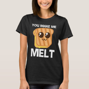 T-shirt Fromage Grillé Pour Hommes Femmes Pain Grillé
