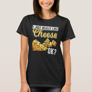 T-shirt Fromage J'Aime Vraiment Fromage Ok Fromage