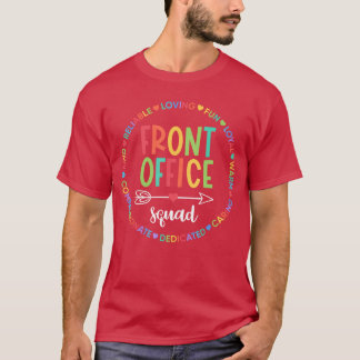 T-shirt Front Office Squad Secretary Admin Staff Appreciat
