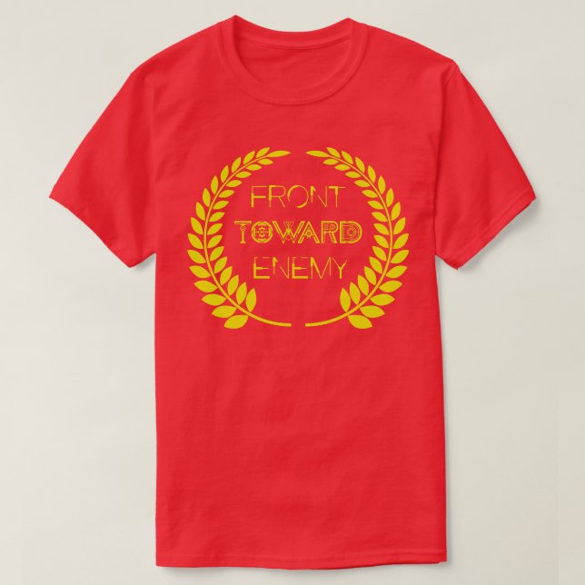 T-shirt front vers l'ennemi (Design devant)