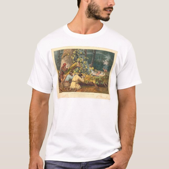 T-shirt Frontière américaine (0021A) (Devant)