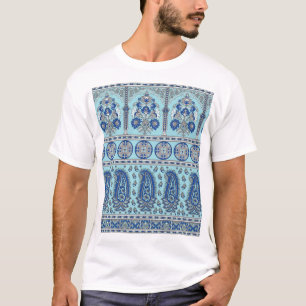 T-shirt Frontière asiatique de Paisley : Design traditionn