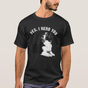 T-shirt Frontière drôle Collie Art Hommes Femmes Marionnet