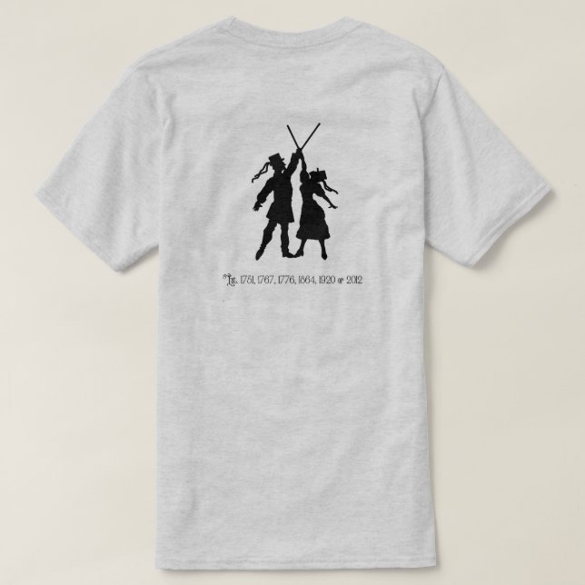 T-shirt Frontière Morris de Dixon de maçon--petite (Design dos)