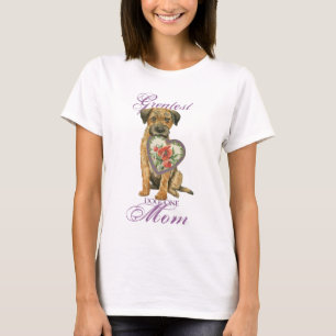 T-shirt Frontière Terrier Heart Maman