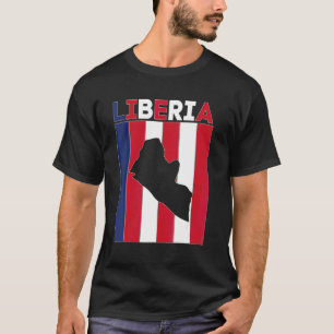 T-shirt Frontières du pays Liberia