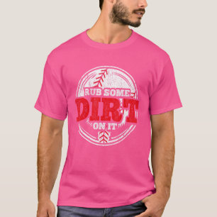 T-shirt Frotter Un Peu De Cru Sur Elle Conception Softball