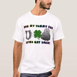 T-shirt Frottez mon ventre voient si vous obtenez la