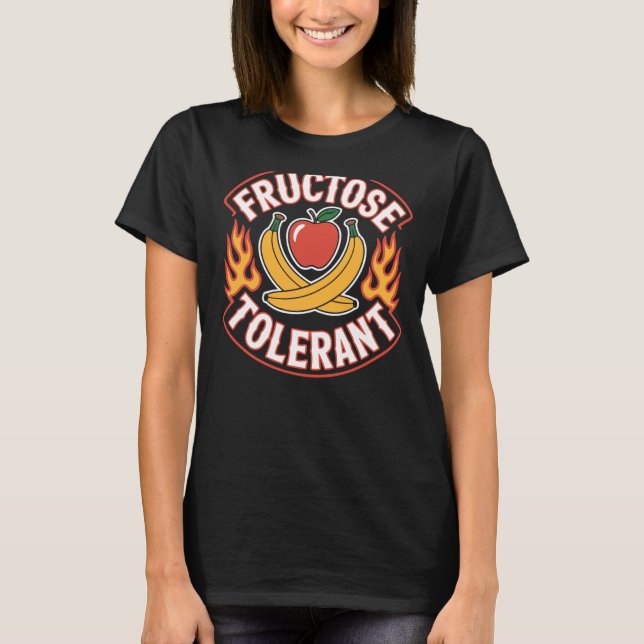T-shirt Fructose Tolerant (On Back) Fruit (Devant)