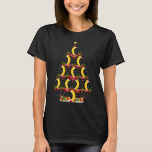 T-shirt Fruit Banane amusant Xmas Arbre éclairage Banane C