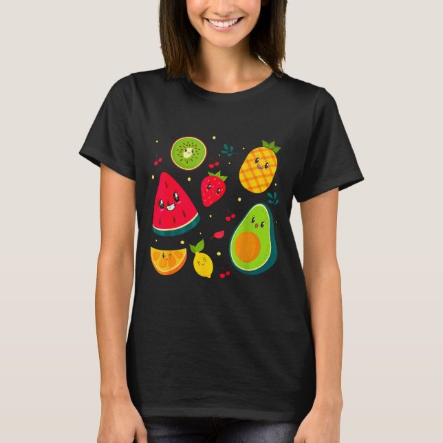 T-shirt Fruit Costume Sweet Tea Fruit Salad Men Women Coup (Devant)