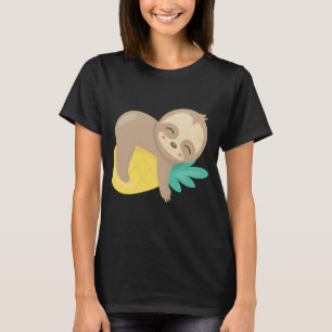 T-shirt Fruit d'ananas Tropical Sloth Baby