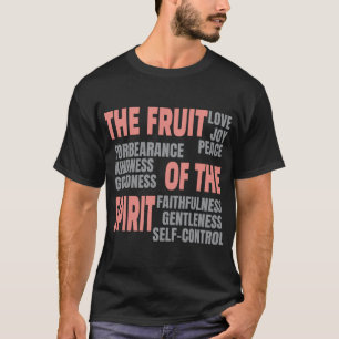 T-shirt Fruit de foi chrétienne de l'Esprit Bible Scriptur