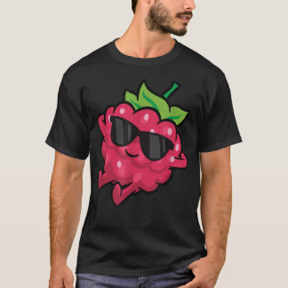 T-shirt Fruit de framboise mignonne Relâché framboise lazy