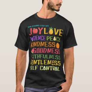 T-shirt Fruit De L'Esprit Bible Chrétienne Verse