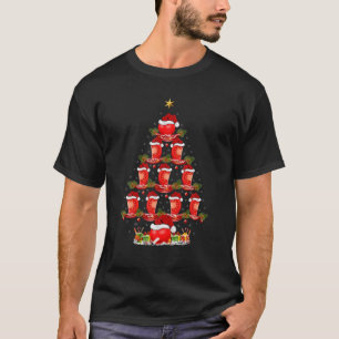 T-shirt Fruit de tomate amusant Xmas arbre d'éclairage Tom