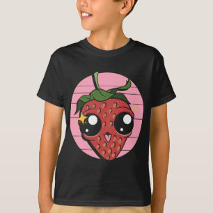 T-shirt Fruit d'été Retro Red Berry Fruit d'alimentation K