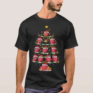 T-shirt Fruit framboise Lover Xmas Lighting Raspberry Chri