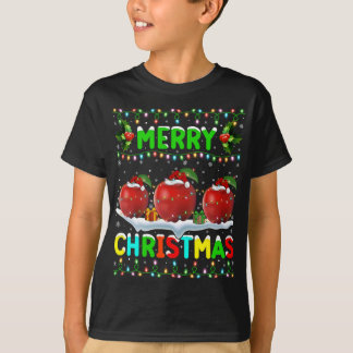 T-shirt Fruit Fruit Fruit de Noël Noël Joyeux chapeau de N