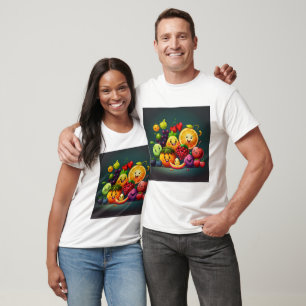 T-shirt fruit heureux t couple beau cadeau