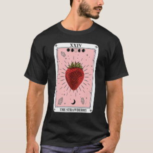 T-shirt Fruit Lune Croissant Carte Tarot Fraise