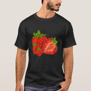 T-shirt Fruit Motif aux fraises d'été mignon