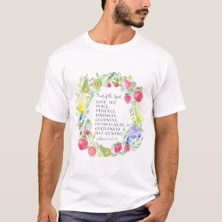 T-shirt Fruit Of Spirit Aquarelle Artwork