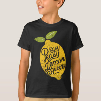 T-shirt Fruit Peasy Citron Squeezy Citrus Peel Cadeau