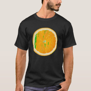 T-shirt Fruit tranché orange Lazy Easy Funny Halloween Coû