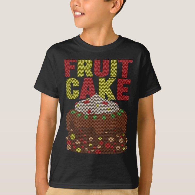 T-shirt Fruitcake Funny Noël laid (Devant)