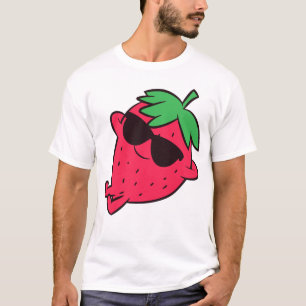 T-shirt Fruits de fraise mignonne Relaxant Fraise lazy