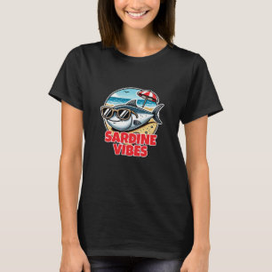 T-shirt Fruits de mer de Kawaii : Sardines mignonnes