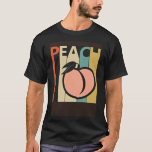T-shirt Fruits de Pêche Cute de style vintage