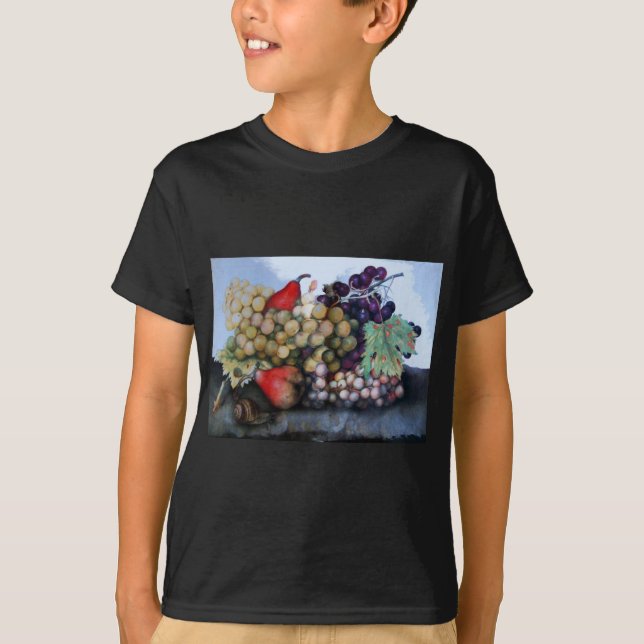 T-SHIRT FRUITS DE SAISON 1 - RAISONS ET PEARS (Devant)