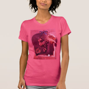 T-SHIRT FRUITS DE SAISON /RAISINS HANGÉS ET PÂTISSERIES