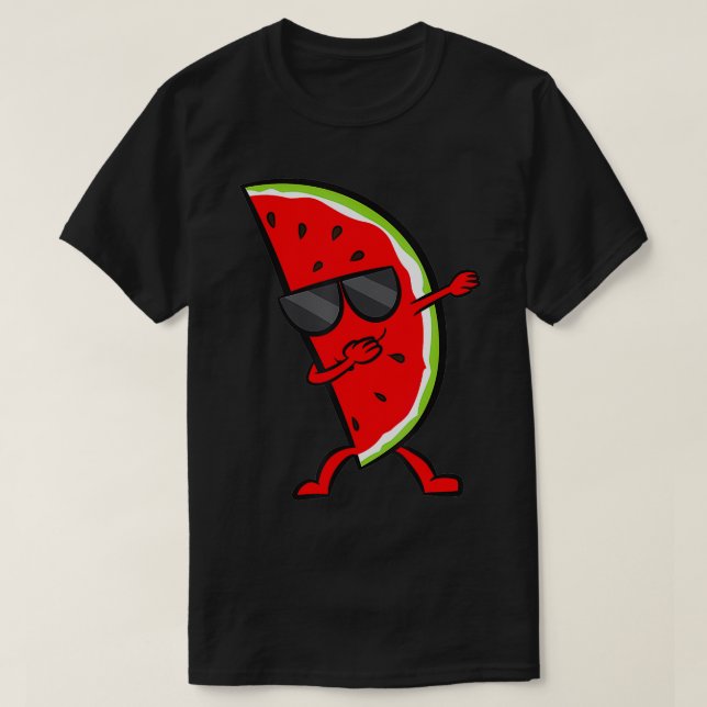 T-shirt Fruits d'été de la pastèque Dabbing (Design devant)